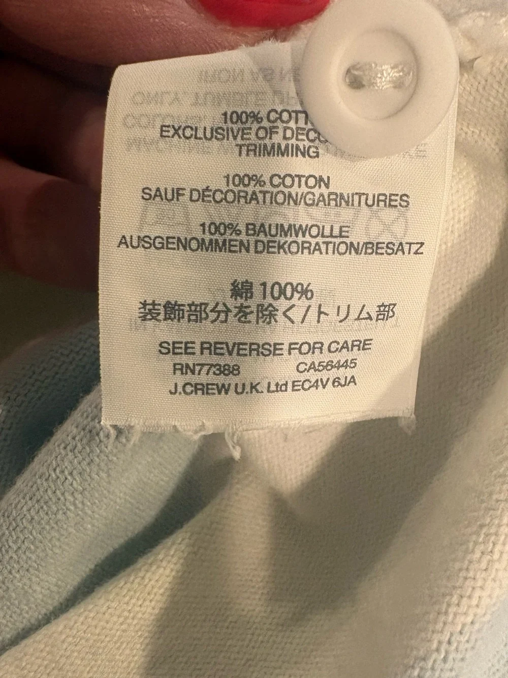 J. Crew soft cotton